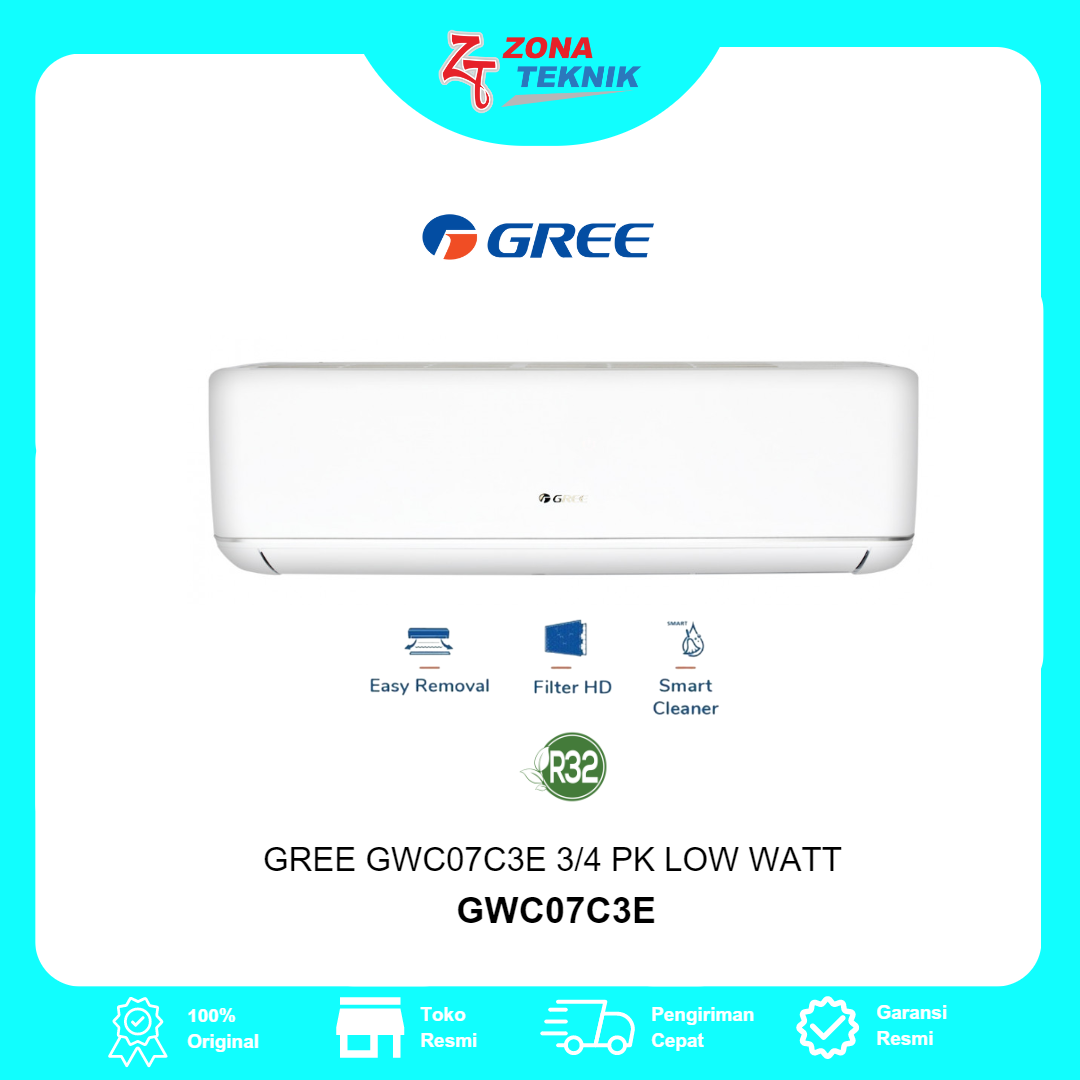 HARGA AC BARU GREE GWC07C3ES-I 3/4PK Low watt