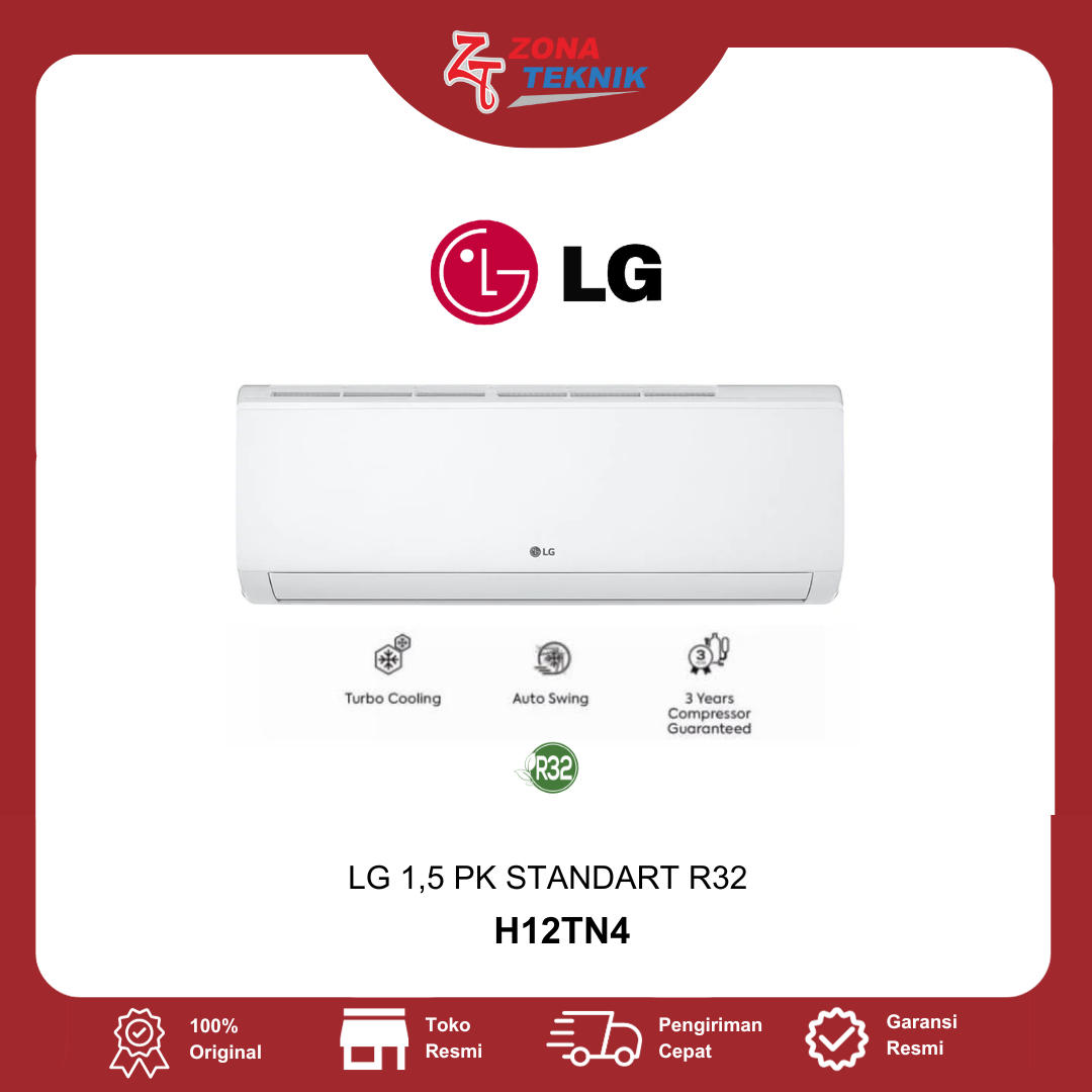 Harga AC Split Baru LG H12TN4 1,5 PK STANDART R32