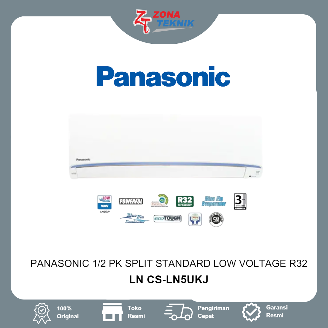 HARGA AC BARU PANASONIC LN CS-LN5WKJ 1/2 PK Split Standard Low Voltage R32