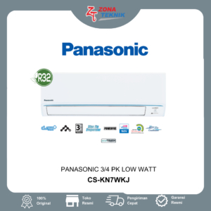 Harga AC Baru Panasonic CS-KN7WKJ 3/4 PK Low Watt