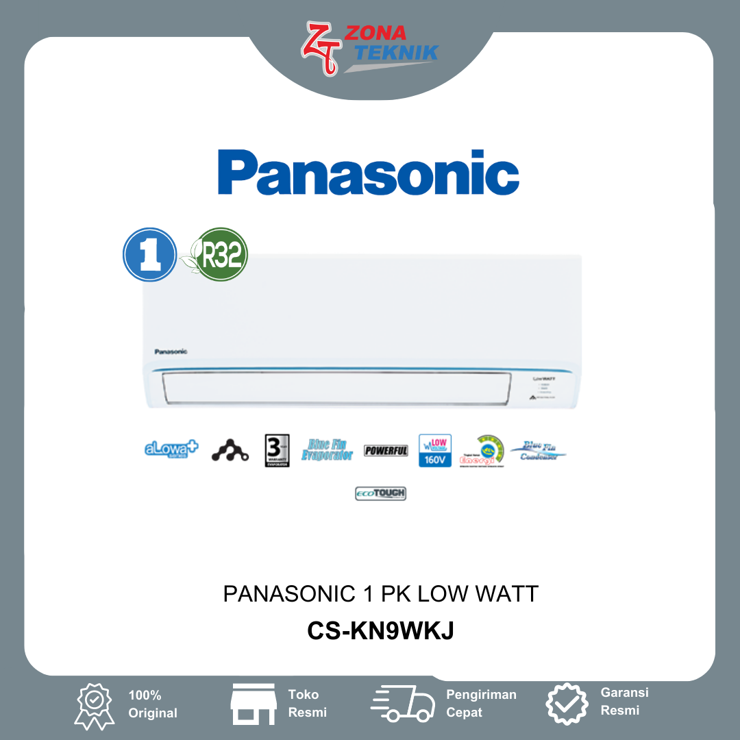 Harga AC Baru Panasonic CS-KN9WKJ 1 PK Low Watt