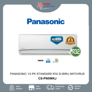 Harga AC Baru Panasonic CS-PN5WKJ 1/2 PK Standard R32 Si Biru AntiVirus