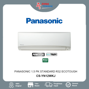 Harga AC Baru Panasonic CS-YN12WKJ 1,5 PK Standard R32 EcoTough