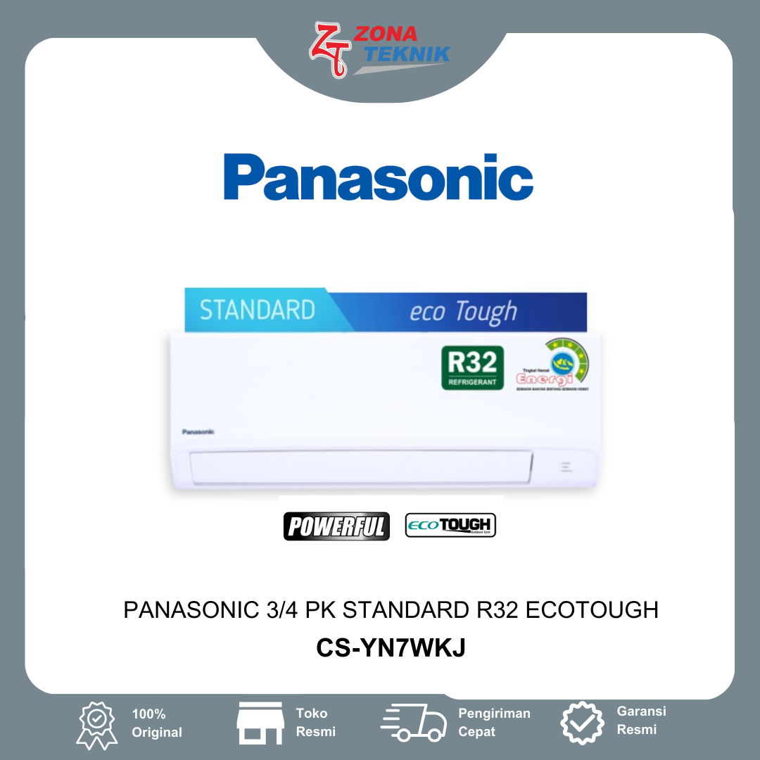 Harga AC Baru Panasonic CS-YN7WKJ 3/4 PK Standard R32 EcoTough