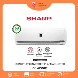 Harga AC Baru SHARP AH-XP6UHY 1/2PK INVERTER PLASMACLUSTER