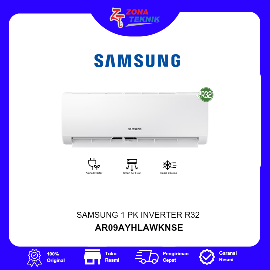 Harga AC Split Baru Samsung AR09AYHLAWKNSE 1 PK INVERTER R32