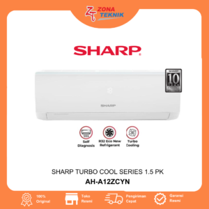 Harga AC Baru Sharp AH-A12ZCYN TURBO COOL SERIES 1.5 PK