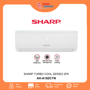 Harga AC Baru Sharp AH-A18ZCYN TURBO COOL SERIES 2PK