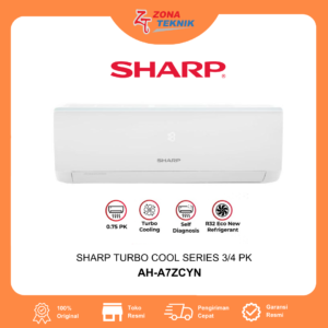 Harga AC Baru Sharp AH-A7ZCYN  TURBO COOL SERIES 3/4 PK